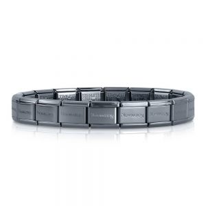 Nomination Classic Hematite Black Stainless Steel Bracelet 030001/002