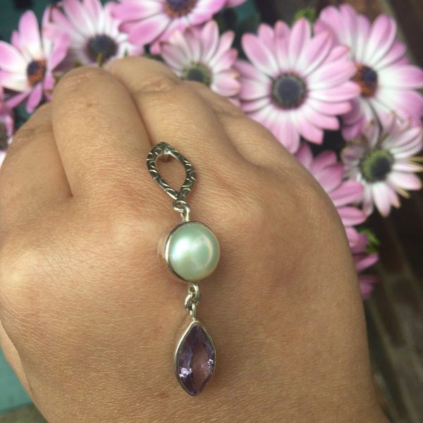 Pearl and Amethyst Pendant