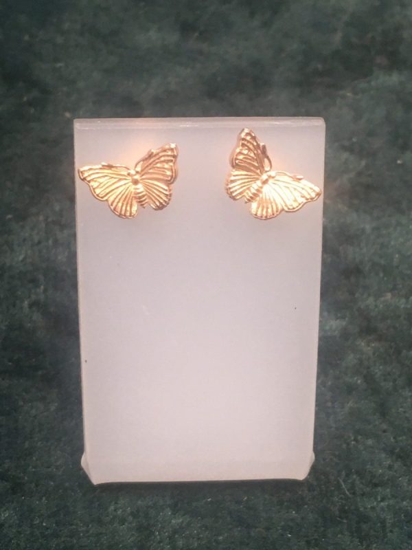 Rose Gold Butterfly Stud Earrings SGH3777/R