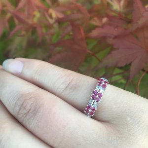Ruby Flowers Ring