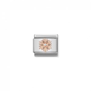 Nomination Classic Rose Gold Snowflake with CZ Charm 430305/23