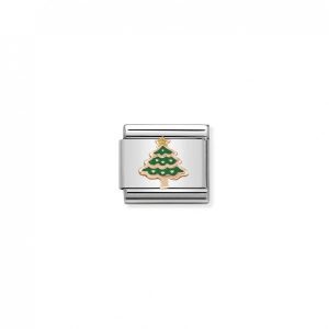Nomination Classic Rose Gold Christmas Tree Charm 430203/05