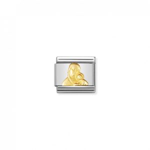 Nomination Classic Gold Virgin Mary with Child Charm 030122/08