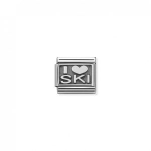 Nomination Classic Silvershine I Love Ski Charm 330102/22