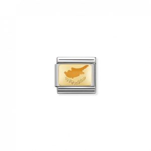 Nomination Charm. Classic Gold Cyprus Charm 030234/49