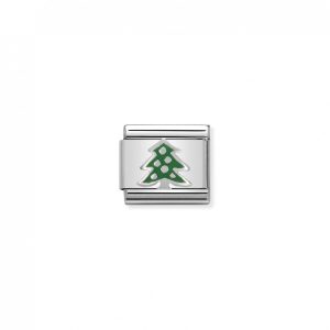 Nomination Classic Silvershine Christmas Tree Charm 330204/08