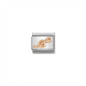 Nomination Classic Rose Gold Treble Clef Charm 430106/13