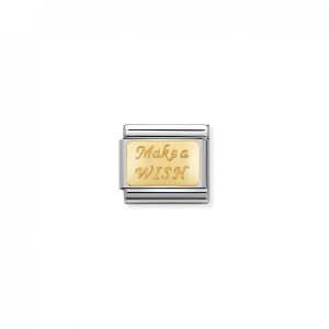 Nomination Classic Gold Make a Wish Charm 030121/43