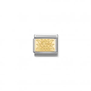 Nomination Classic Gold Plate with Sun Charm 030153/19