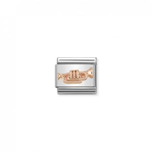 Nomination Classic Rose Gold Trumpet Charm 430106/10