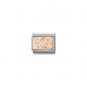 Nomination Classic Rose Gold Moon and Star Charm 430101/31
