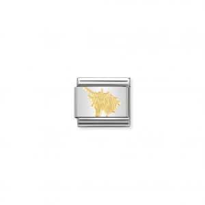 Nomination Classic Gold Unicorn Charm 030149/07