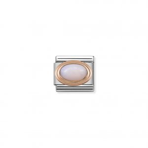 Nomination Classic Rose Gold Pink Opaline Charm 430501/22