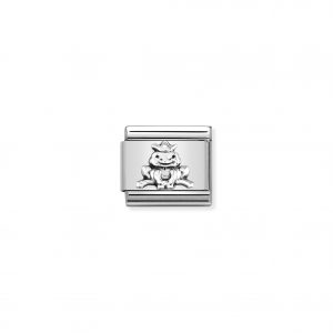 Nomination Classic Silvershine Frog with Crown Charm 330101/36