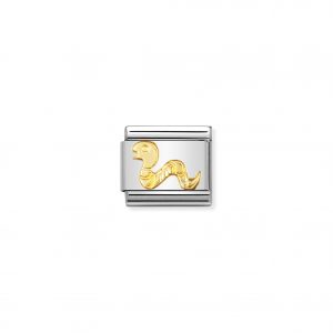Nomination Classic Gold Snake Charm 030112/01