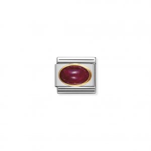 Nomination Classic Gold Ruby Charm 030504/10