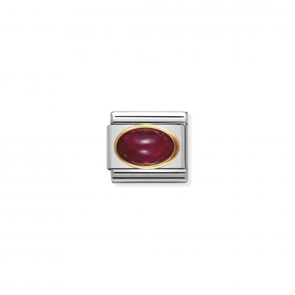 Nomination Classic Gold Ruby Charm 030504/10
