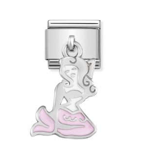Nomination Classic Silvershine Pink Mermaid Charm 331805/11