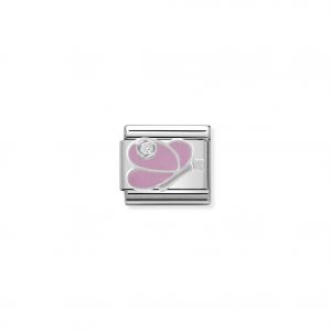 Nomination Classic Silvershine Pink Butterfly with CZ Charm 330305/07