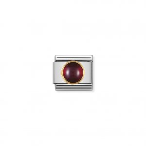 Nomination Classic Gold Ruby Charm 030505/10