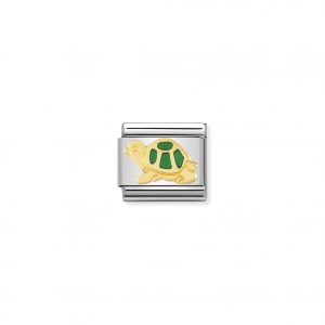 Nomination Classic Gold Green Turtle Charm 030212/12