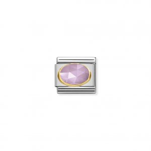 Nomination Classic Gold Lilac Jade Charm 030515/07
