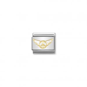 Nomination Classic Gold White Angel of Inner Peace Charm 030272/31