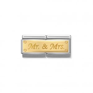 Nomination Classic Gold Mr & Mrs Double Charm 030710/25
