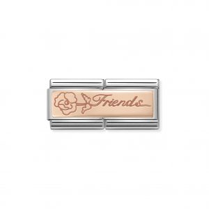 Nomination Classic Rose Gold Friends Double Charm 430710/16