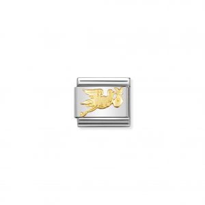 Nomination Classic Gold Stork Charm 030122/21
