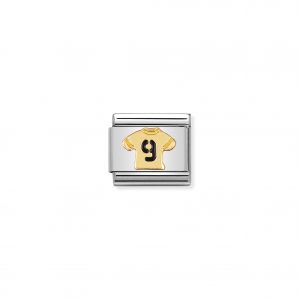 Nomination Classic Gold Number 9 Shirt Charm 030204/11