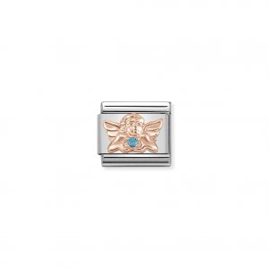 Nomination Classic Rose Gold Angel of Children with CZ Charm 430302/23