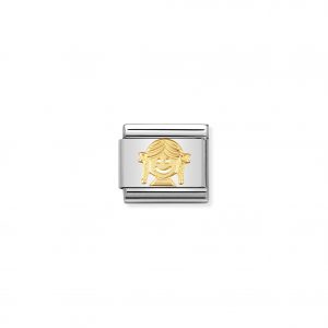 Nomination Classic Gold Girl Charm 030110/03