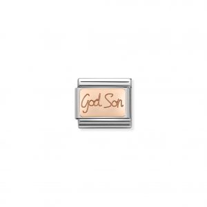 Nomination Classic Rose Gold God Son Charm 430108/04