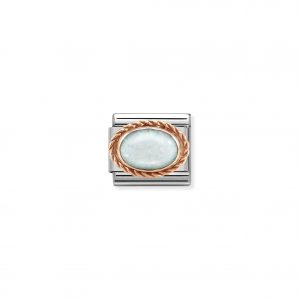Nomination Classic Rose Gold White Opal Charm 430507/07