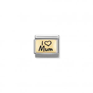 Nomination Gold I Love Mum Charm 030166/01