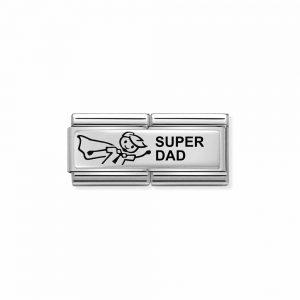 Nomination Silvershine Super Dad Double Charm 330710/39