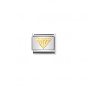 Nomination Classic Gold Diamond Charm 030115/03