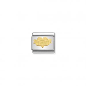 Nomination Classic Gold Wedding Heart Charm 030162/32