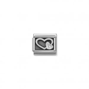 Nomination Classic Silvershine Hearts with CZ Charm 330314/05