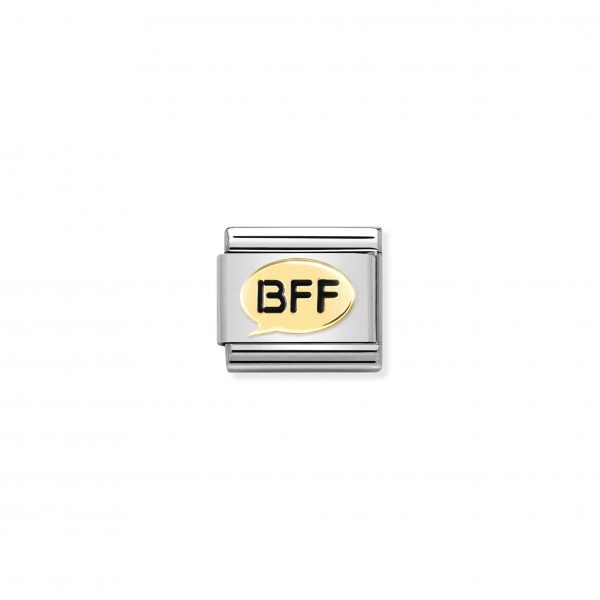 Nomination Classic Gold BFF Speech Bubble Charm 030272/58