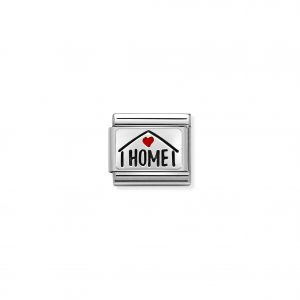 Nomination Silvershine Home with Red Heart Charm 330208/54
