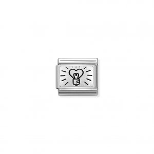Nomination Silvershine Lightbulb Love Charm 330109/60