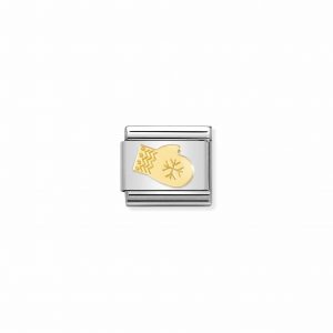 Nomination Classic Gold Winter Glove Charm 030149/41
