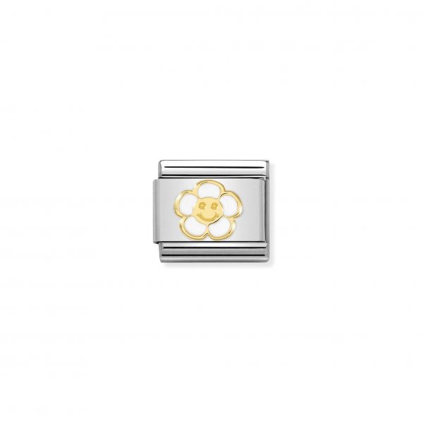 Nomination Classic Gold Flower with Smile Charm 030272/59