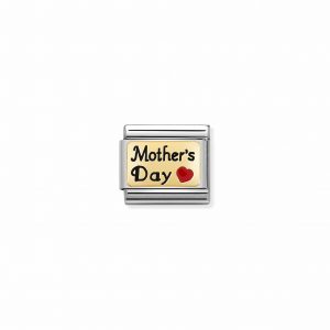 Nomination Classic Gold Mothers Day with Red Heart Charm 030284/54