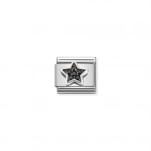 Nomination Silvershine Star Black CZ Charm 330323/10